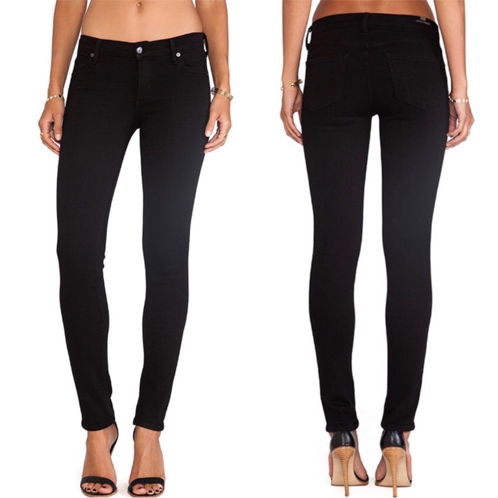 Citizens Of Humanity Black Denim Skinny Jeans Women’s 28 Avedon